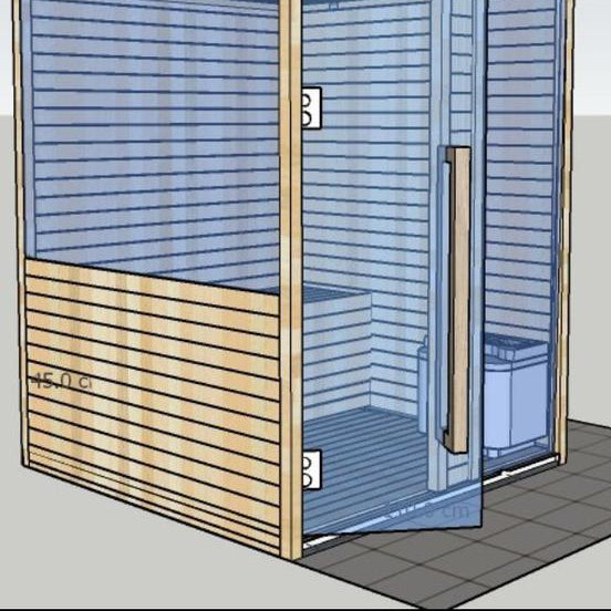 SAUNA CUSTOM 1.50MX1.50MX2.00M