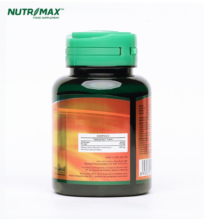 Nutrimax Ultra Garlic untuk Membantu Mengatasi Darah Tinggi atau Hipertensi Isi 30 Tablet