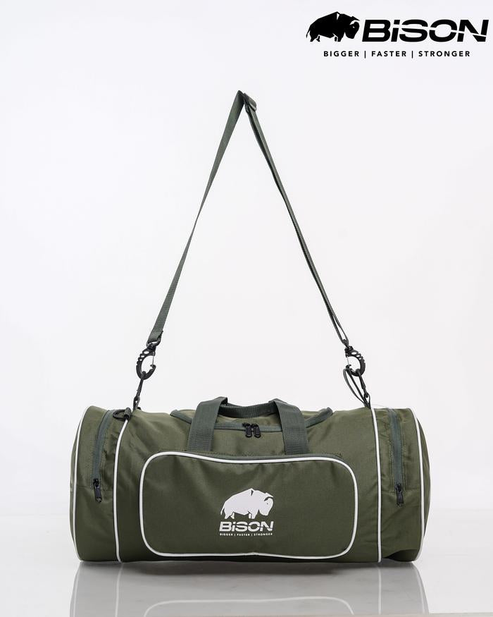 Tas Olahraga Gym Duffel Bag Bison - Abu-abu