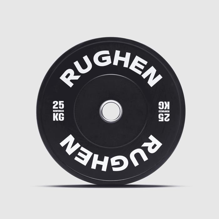 RUGHEN Black Reinforced Bumper Plates - 5 Kg