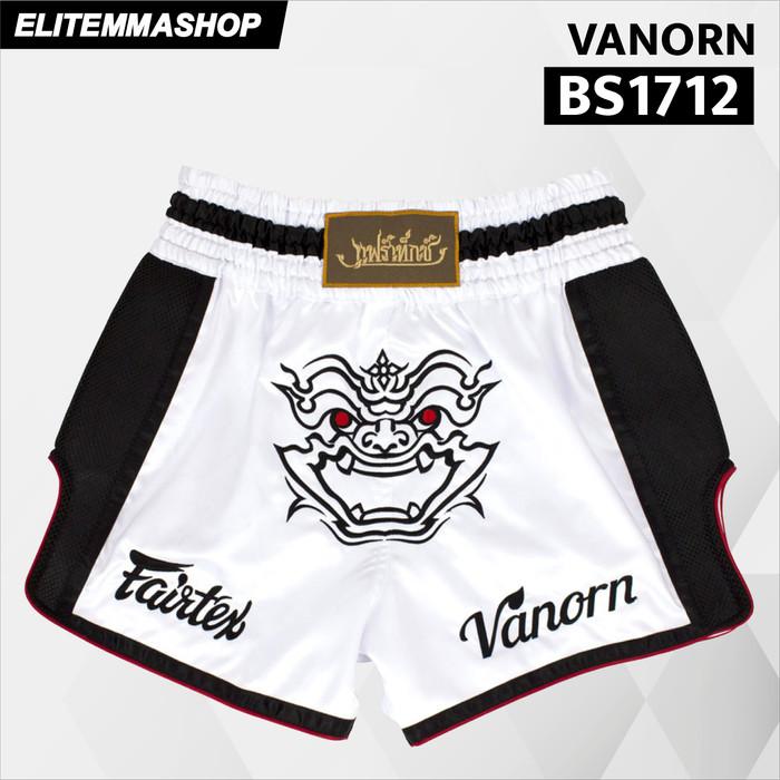 FAIRTEX Slim Cut Muay Thai Boxing Celana Muay Thai Pria Celana Muaythai Boxing Thai Boxing - BS1713, XL