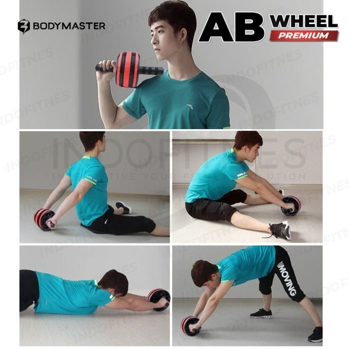 BODYMASTER Premium Ab Wheel Roller - R002 Olahraga Pembentuk Perut Abs