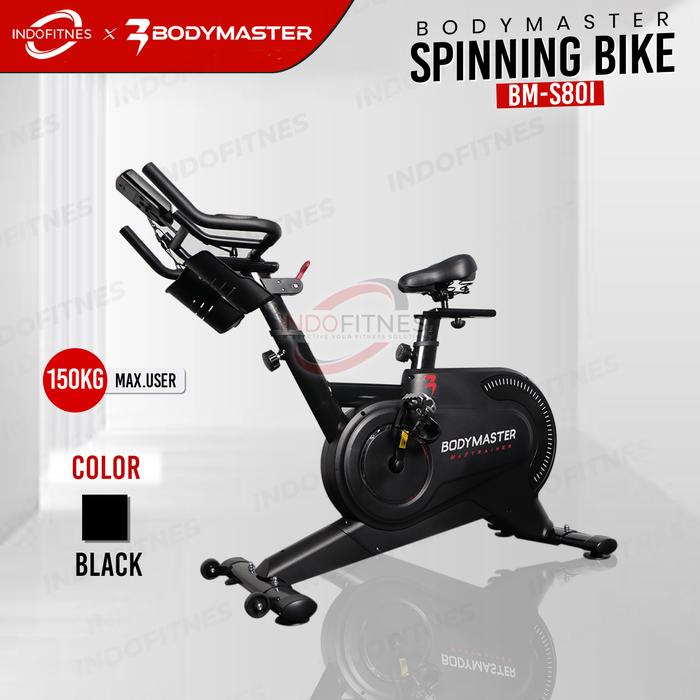 BODYMASTER Spinning Bike S80i Smart Maxtrainer, sepeda statis cardio alat fitness - Putih
