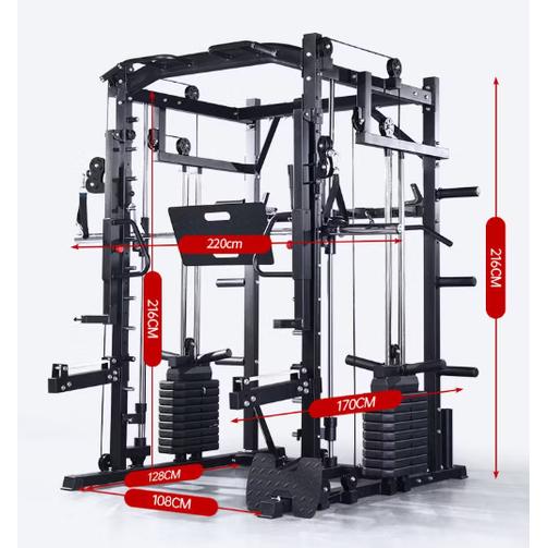 Smith Multi Fungsi USAFIT UF 019 Smith Machine 3D Fitness,Power Rack Fitness,Power Cage,Multi Fungsi Power Rack