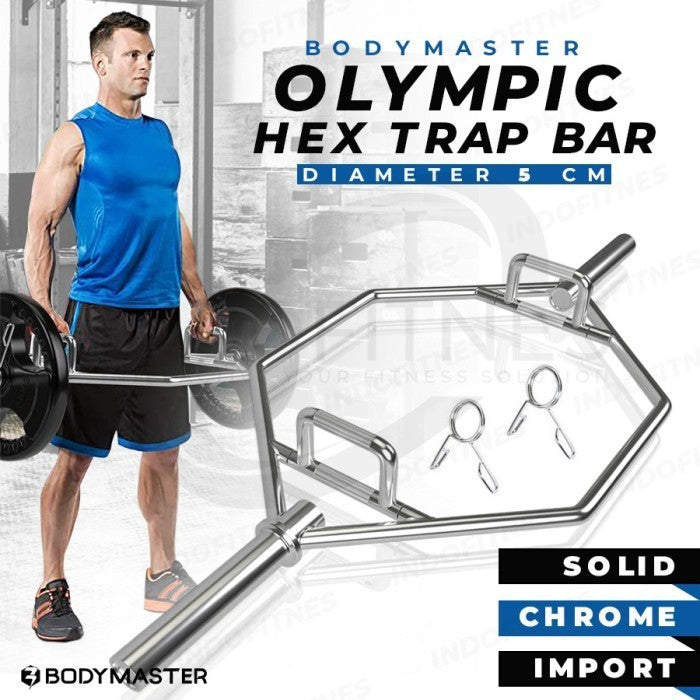 BODYMASTER Stick Gym 5 CM Barbell Olympic Curl Bar Fitnes Dumbell - BAR 50/5CM, KARGO/BLM ONGKR