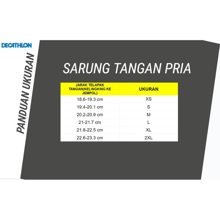 Decathlon CORENGTH Sarung Tangan Gym Fitness Latihan Beban 100 - - 8595161 - Ukuran, 2XL