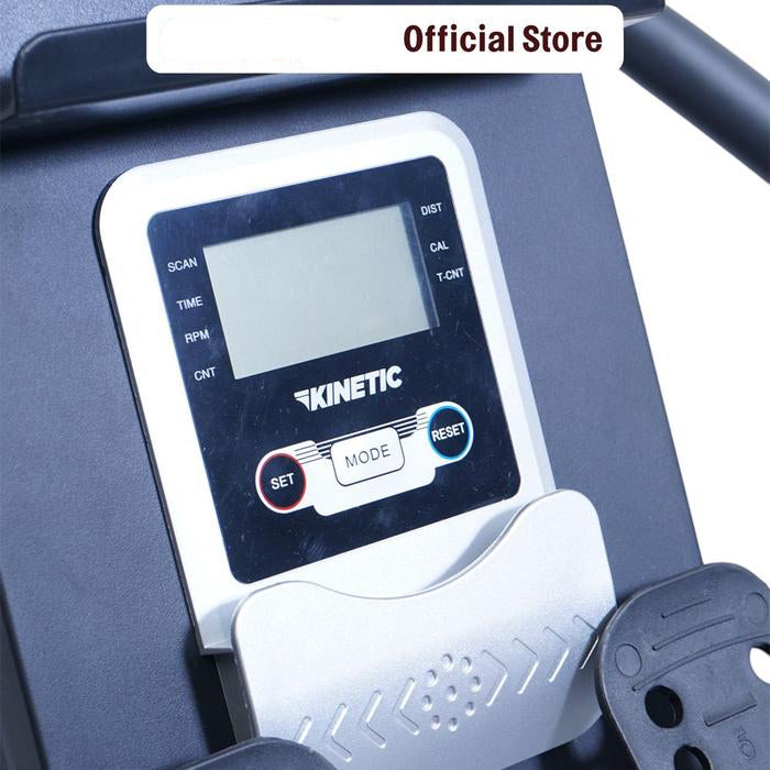 Kinetic Water Rowing Machine - Abu-Abu Alat Fitness Dayung Peralatan Gym Besar Perlengkapan Fitnes Indoor Static Rowing