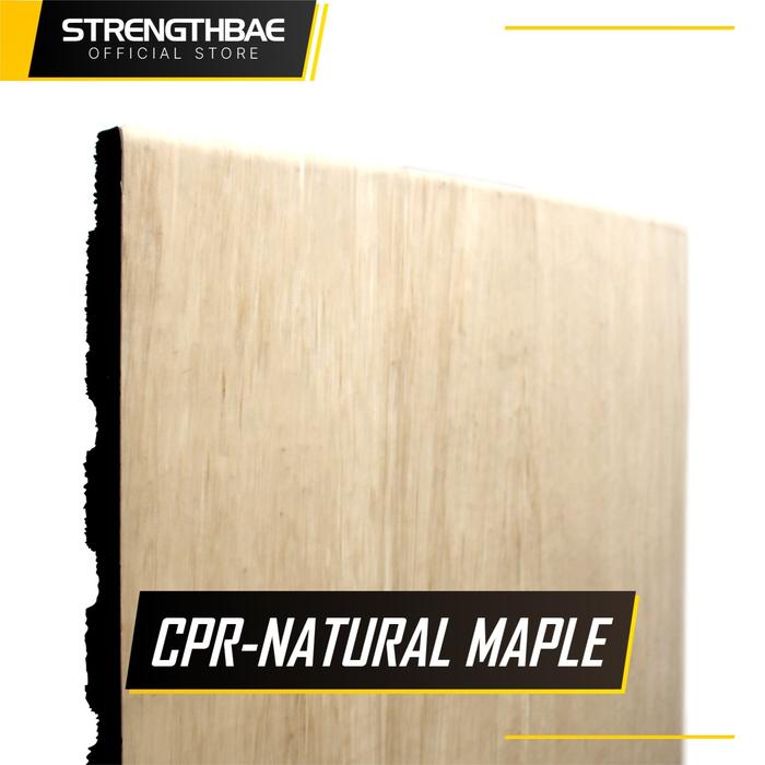 Rubber Mat Gym Flooring Wood Texture STRENGTHBAE Karpet Lantai Corak Kayu Fitness Floor Wooden Pattern Heavy Duty Commercial - Natural Maple PVC