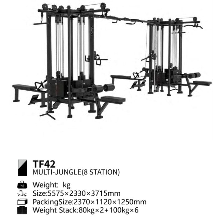 BRTW FITNESS Multi Junggle 8 Station TF42 /Gym / Fitness - Pembayaran Ke2