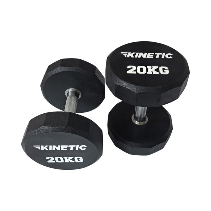 Kinetic Dumbbell Pev Round - Hitam Barbel Alat Fitness Alat Gym Peralatan Angkat Beban - 10 kg