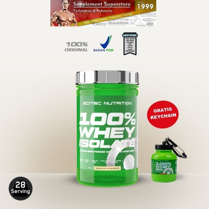 Scitec - WHEY ISOLATE 700gram vanila - Tanpa bonus