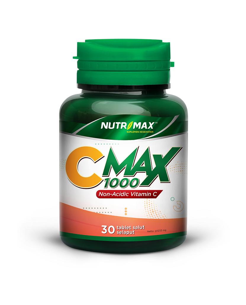 (Eksklusif Vikahere)Buy 1 Get 1 Nutrimax CMax 1000 mg Kesehatan Kulit Gigi Imunitas Daya Tahab Tubuh - 30 Tablet