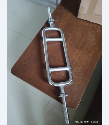 Stick Tricep Bar 90cm Chrome - Stik Dumbell Barbel lubang : 2.5cm