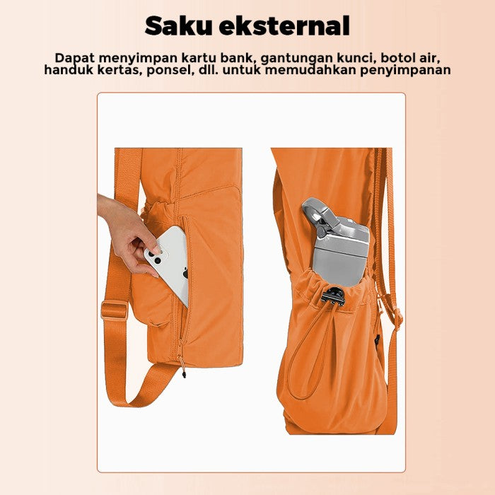 OneTwoFit Yoga Mat Bag Multifungsi Water Resistant Tas Matras Yoga Car