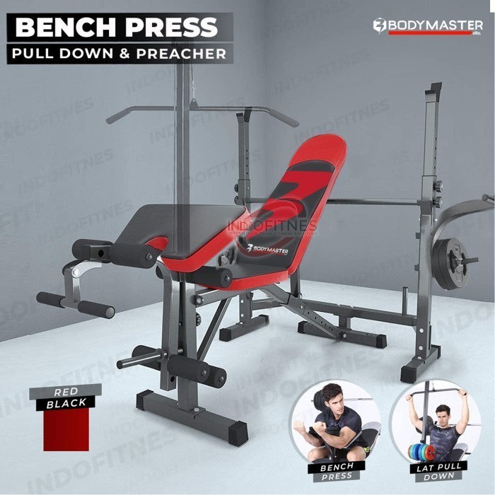 BODYMASTER Bench Press BM-155 Home Gym Preacher Curl Leg Lat Pull Down - BM-150, BLM ONGKIR