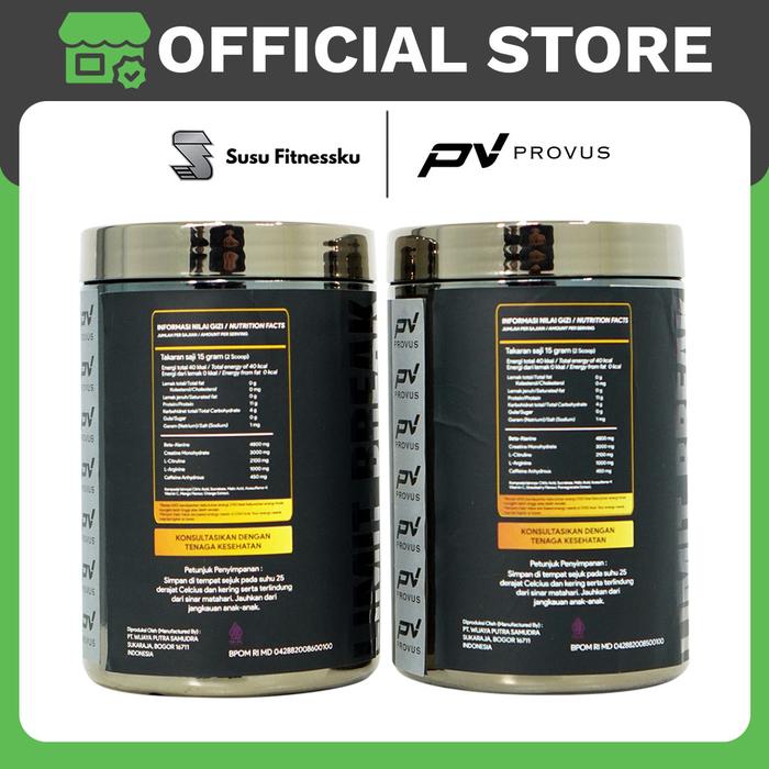 Provus Limit Break Pre-Workout 450gr - STRAWBERRYPOME, HANDUK