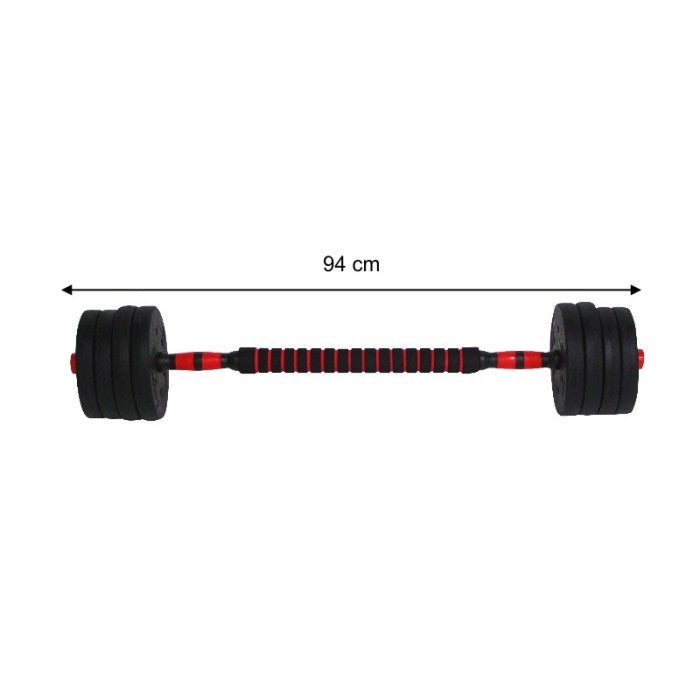 Dumbbell Barbell Murah F205 20Kg Adjustable Dumbbell Set 2 in 1 Untuk