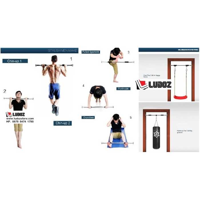 Door Chin Pull Up Bar Kettler Chinning Pullup Iron Gym