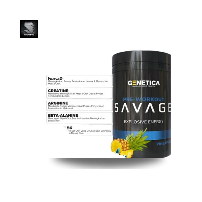 Genetica Savage Preworkout 40 Serving Focus Power Endurance