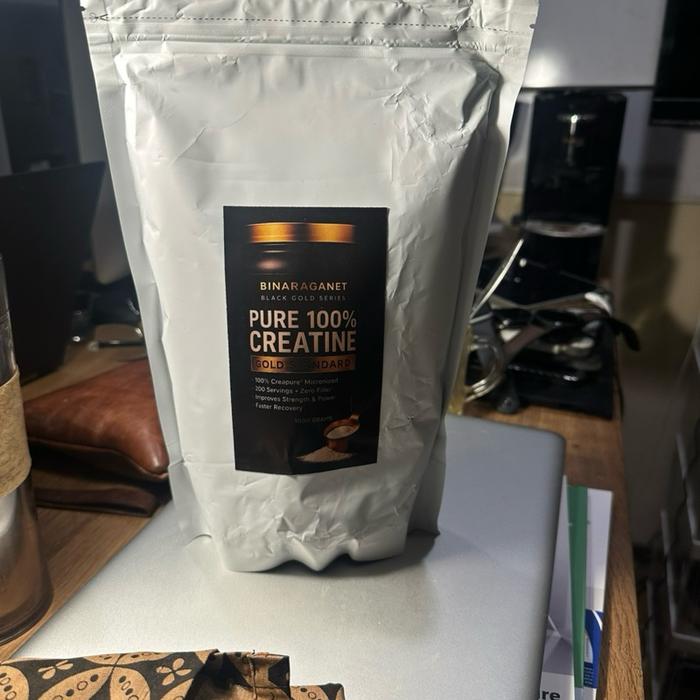 Binaraganet Creapure 100% Pure Creatine Monohydrate 1000 grm - Suplemen Olahraga untuk Meningkatkan Kekuatan dan Ketahanan