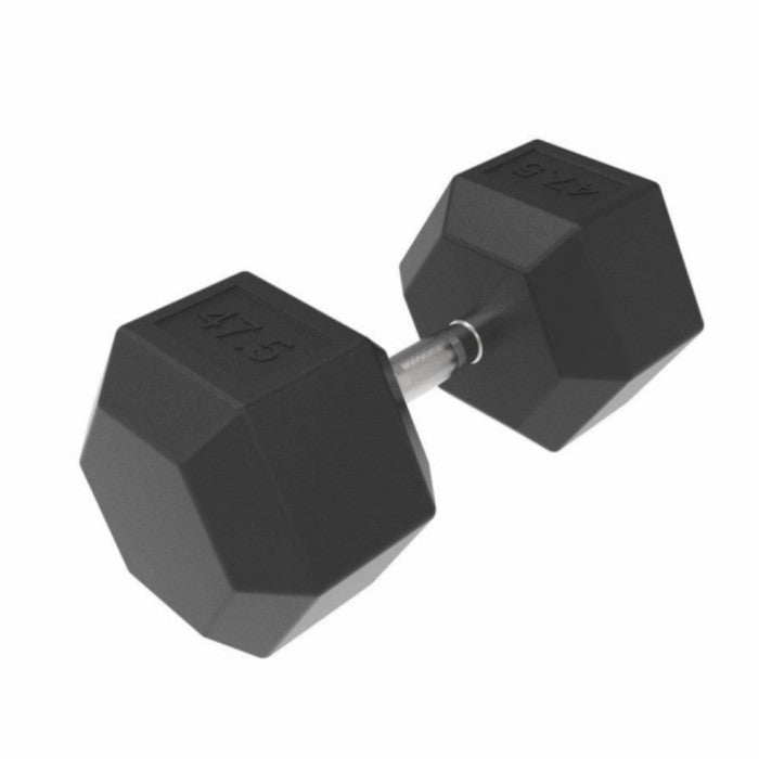 Dumbbell Hexagonal Rubber 2×47,5kg