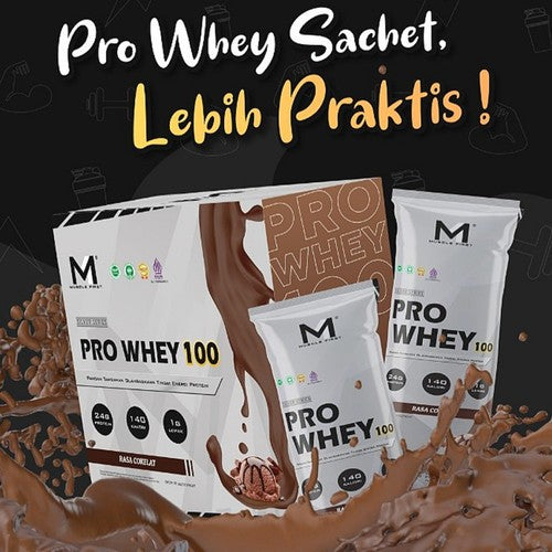M1 Muscle First PRO WHEY 100 400gram 10 sachet Whey Protein