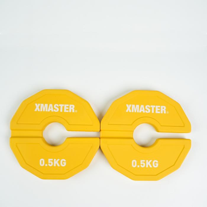 XMASTER Change Plate 0.5kg 1kg – Piringan Tambahan Dumbbell & Barbell Gym | Beban Tambahan I Add-On - 0.25kg Sepasang