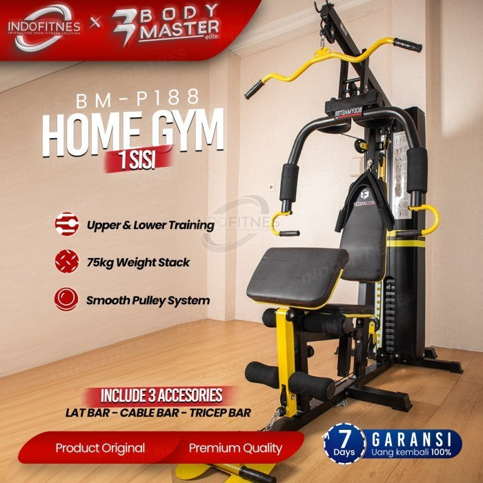 BODYMASTER Home Gym BM-P188 Original Sisi Alat Gym Fitness multi HOME  GYM SISI, BELUM ONGKIR