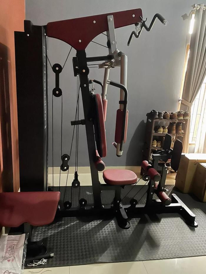 HOME GYM 1 SISI LEG PRESS LS014 ALAT FITNESS MULTIFUNGSI Bisa COD Antar