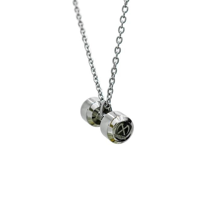 XMASTER dumbbell necklace gym jewelry gift 316 stainless steel CrossFit fitness bodybilding Rogue - Male 35 gr