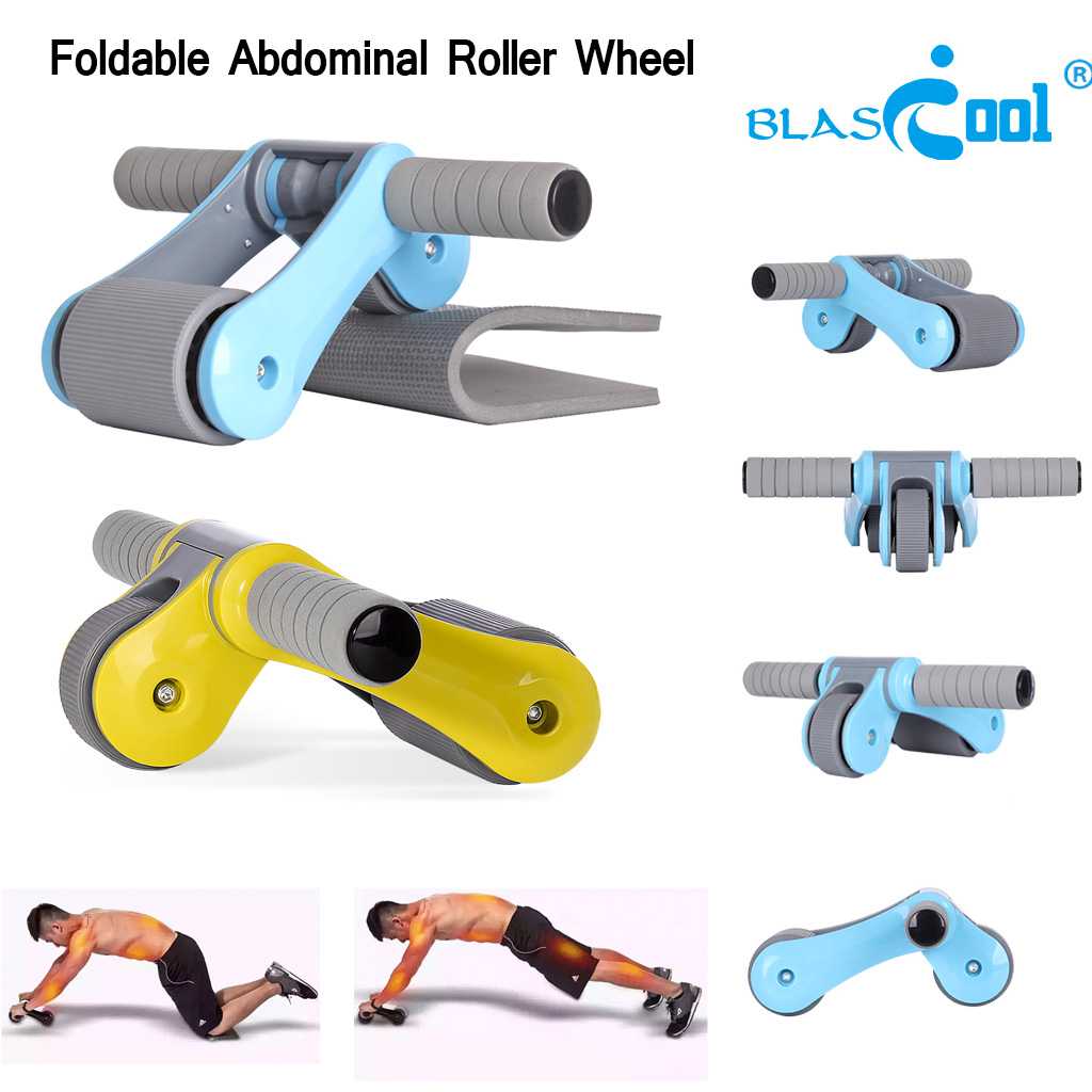 Folding Abdominal Wheel - Alat Push Up Random