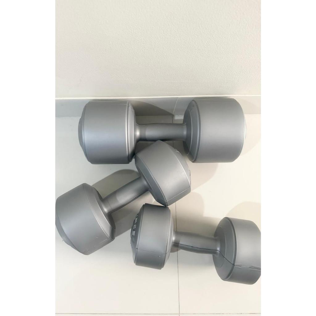 POTENCE BARBEL KOSONGAN / DUMBEL TANPA ISI WARNA SILVER ( SUDAH INCLUDE TUTUP )