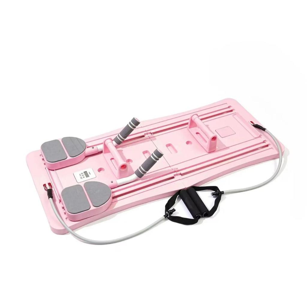 POTENCE Papan Pilates Papan Perut Latihan Perut Aerobik 4 In 1 Push Up Ab Wheel Alat Sit Up Gym Olahraga Fitness