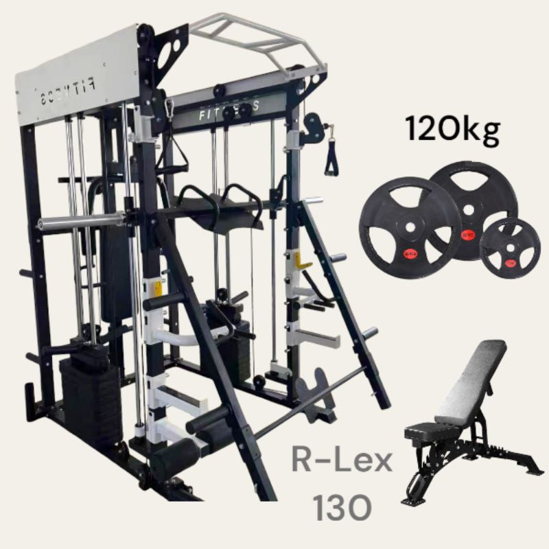R-Lex130 Smith Machine Multifungsi One For All / Alat Fitness Multi Super Komplit / Home Gym Fitnes / Termurah di Kelasnya / Best Seller
