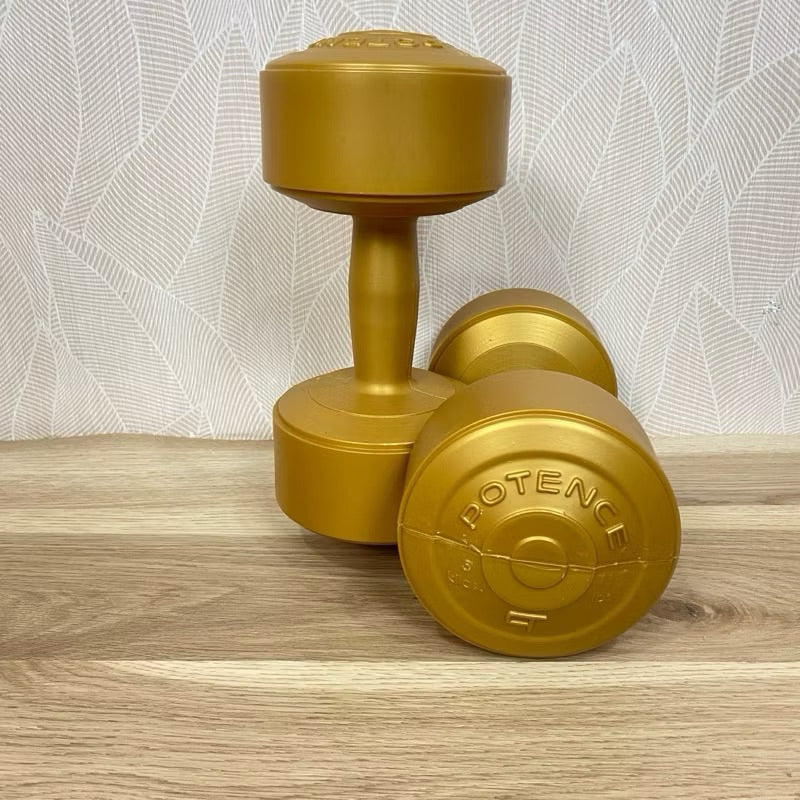 DUMBEL 5KG POTENCE / BARBEL 5 KG / DUMBELL PLASTIK 5KG