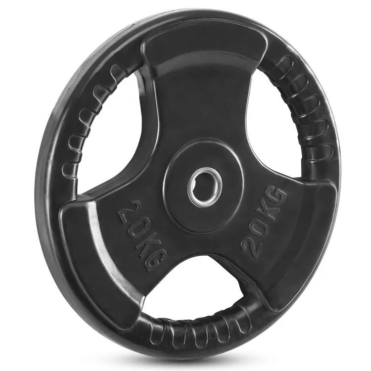 Plate Weight Rubber Plat Beban Dumbbell Barbell Diameter 3CM DEKAI (2,5 - 10 KG)