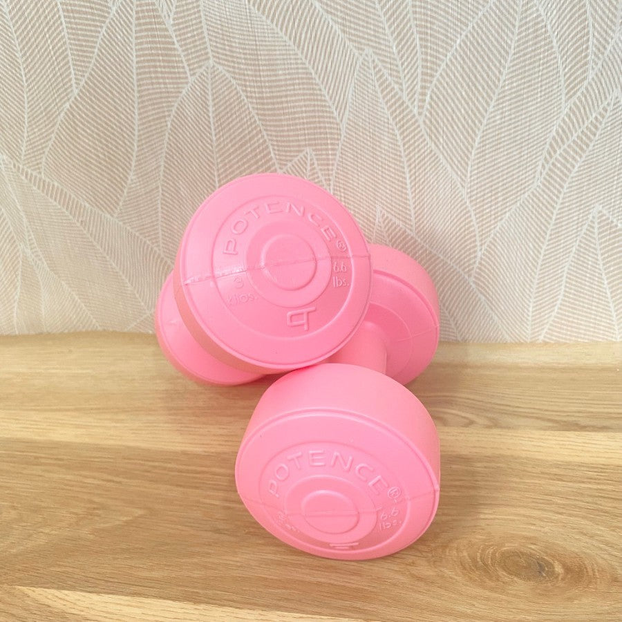 POTENCE BARBEL 3KG / DUMBELL 3KG / DUMBEL PLASTIK 3 KG