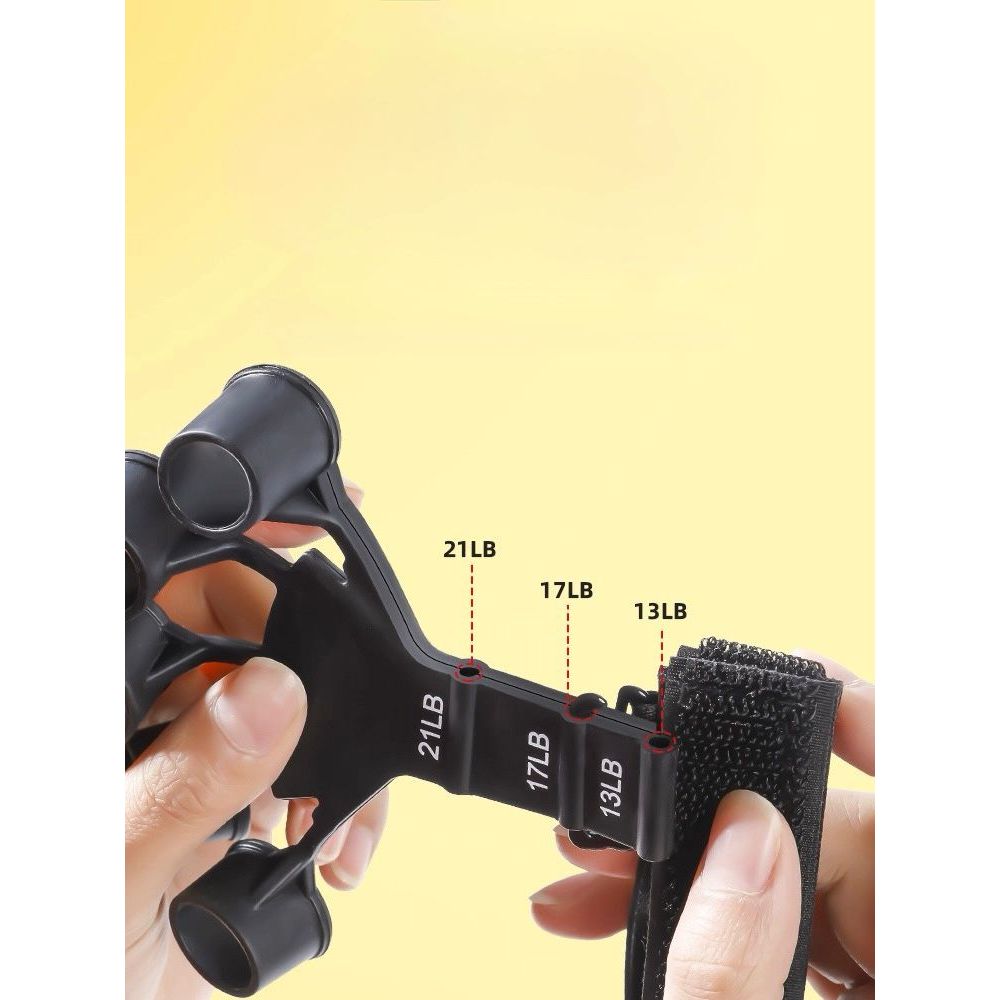POTENCE Finger Trainer / Finger Flexibility Training / Finger Exerciser / Hand Grip Strengthener / Finger Gripper Weight Resistance Band / Alat Olahraga Tangan