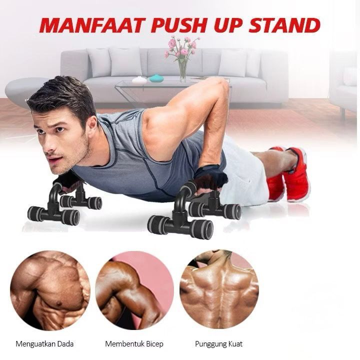 POTENCE Push Up Bar / Push up Bars / Push Up Stand Murah / Alat Push Up Anti Slip