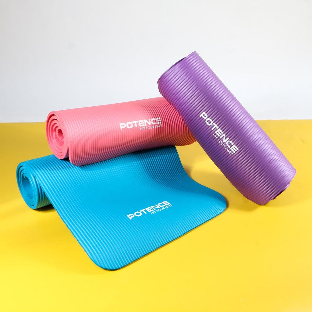 POTENCE MATRAS YOGA MAT 8 MM MATRAS OLAHRAGA NBR MATRAS YOGA ANTI SLIP KARPET OLAHRAGA MEDITASI GYM FITNESS TEBAL 8MM