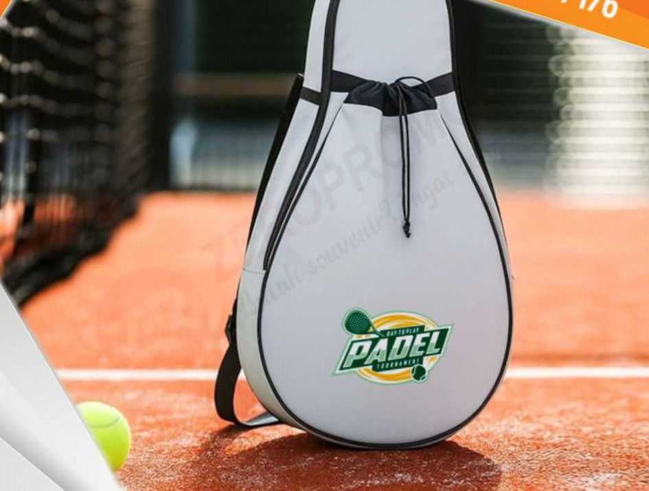 Souvenir Tas Raket Padel Sport Bag Tas Olahraga Cetak Logo