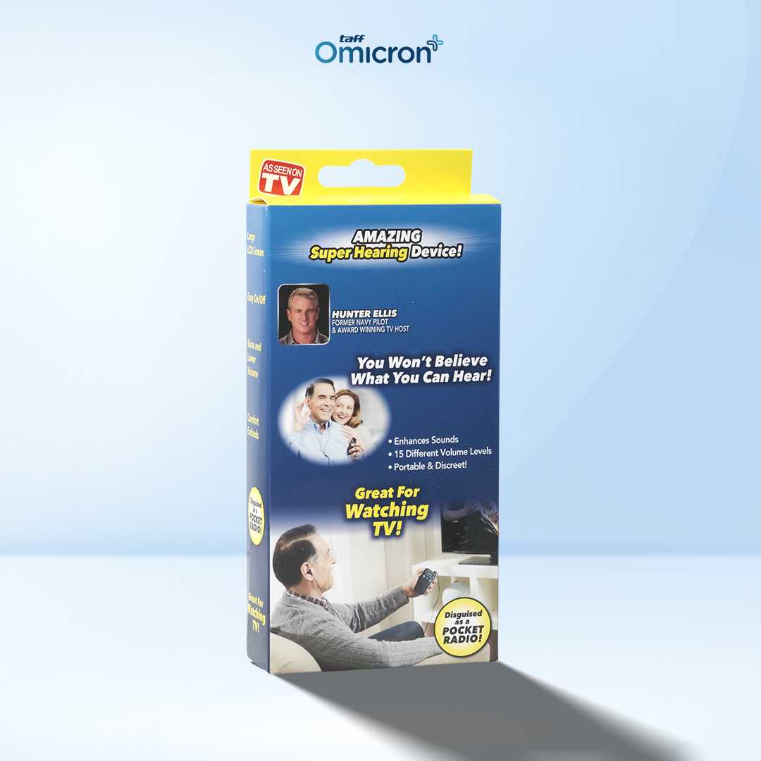 TaffOmicron Alat Bantu Dengar In-ear Hearing Aid Headset Back Clip - JY-2019A