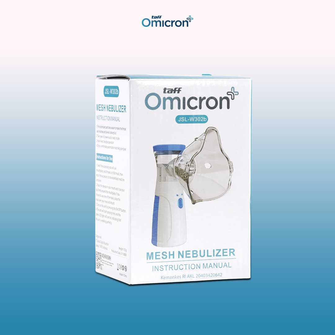 TaffOmicron Alat Terapi Pernapasan Mesh Nebulizer Portable Inhaler - JSL-W302B