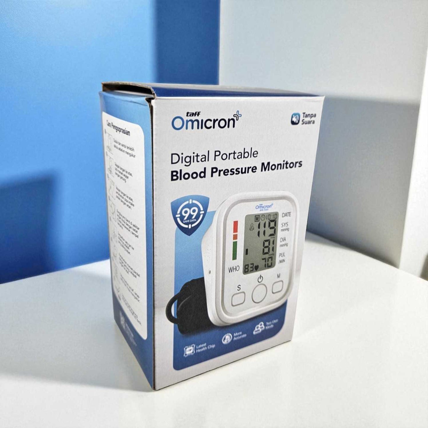 TaffOmicron Tensimeter Digital Pengukur Tekanan Darah Dual Power - BW-3205