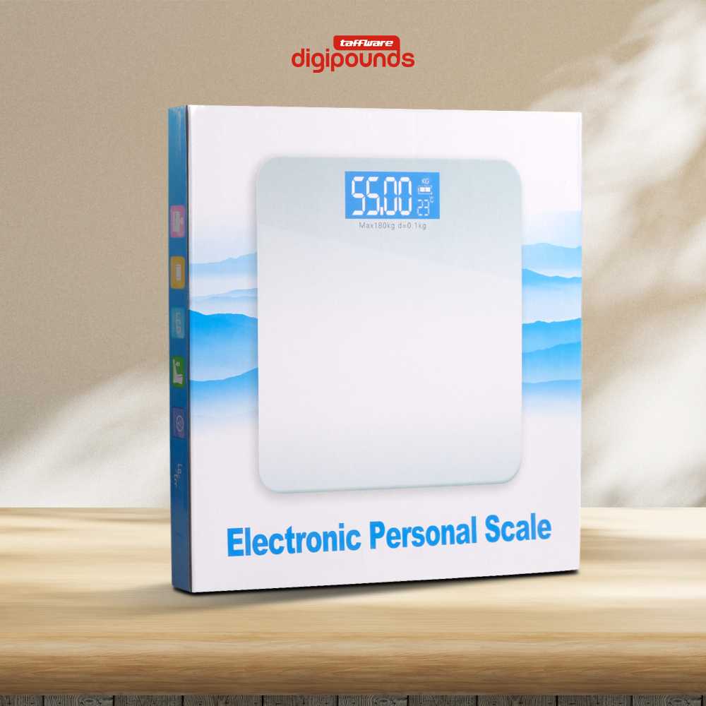 Taffware Digipounds Timbangan Badan Digital Scale Rechargeable 180kg - AR18