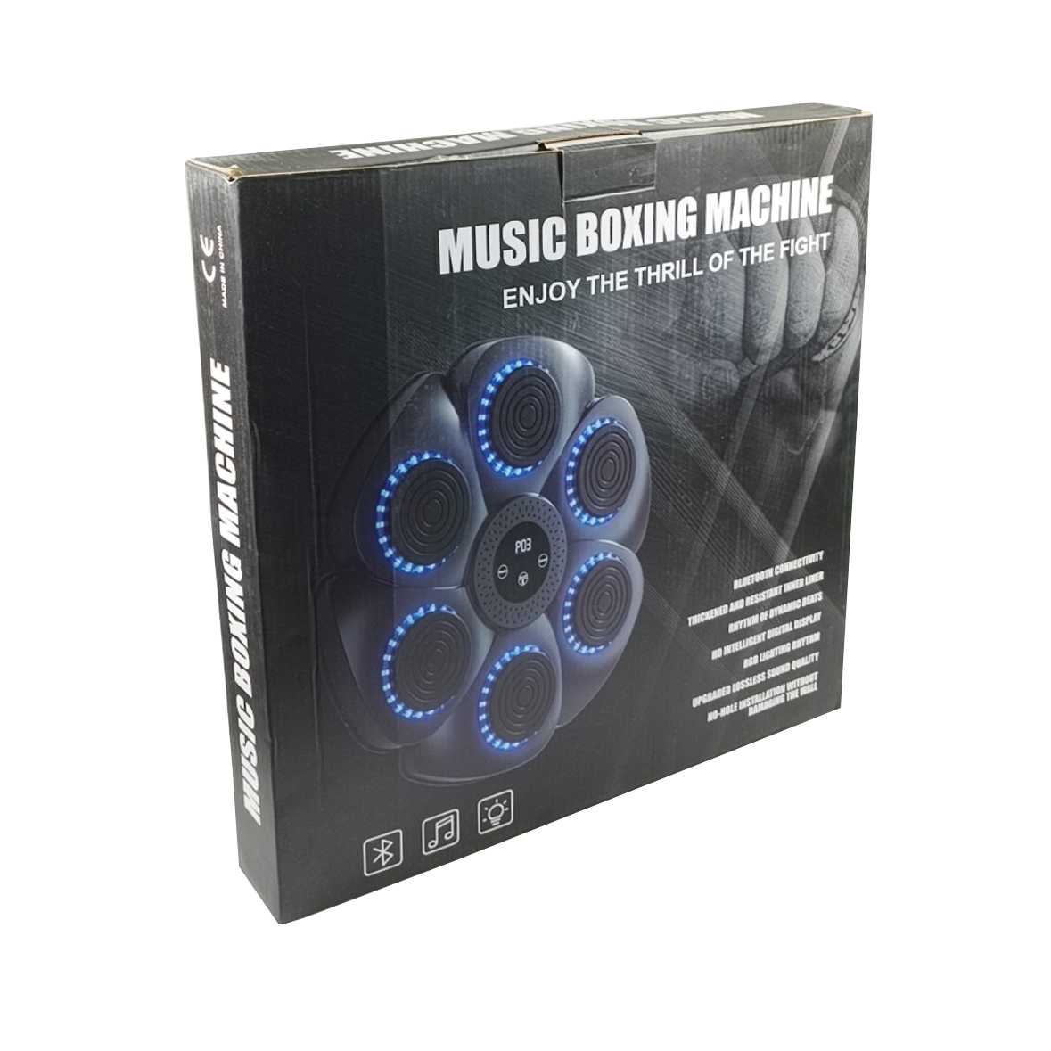VKTECH Mesin Tinju Music Boxing Machine Wall Target Bluetooth 18 Speed - V18