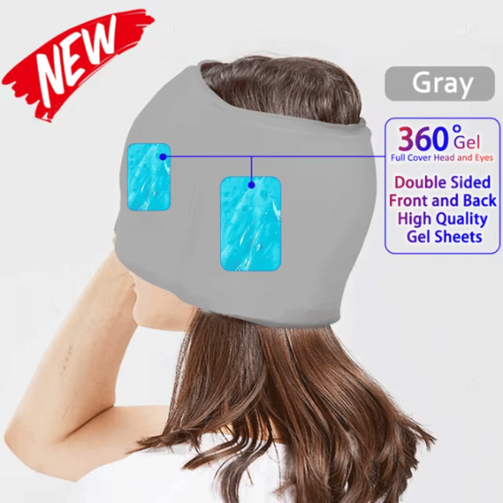 YUKU Kompres Kepala Migrain Gel Ice Pack Cold Migraine Cap 400g - YK400