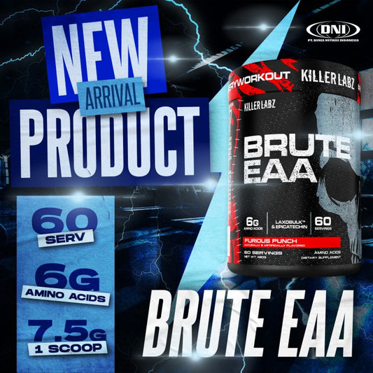 BRUTE EAA 450 GRAM 60 SERVING  - REST IN PEACH