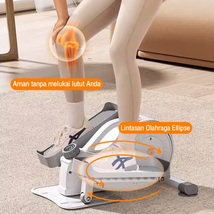 OneTwoFit Mini Exercise Bike Stepper Elips Sepeda Statis Portable Elliptical Bike Gym Home Fitness