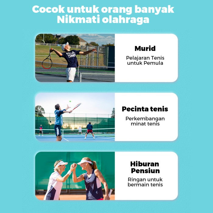 OneTwoFit Raket Tennis 27inch Olahraga Tennis Raket Tennis Dewasa Berat ringan 280g Kirim tas penyimpanan